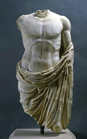 Torso of an Emperor in the Guise of Jupiter, Roman, 1st century (marble) North Carolina Museum of Art