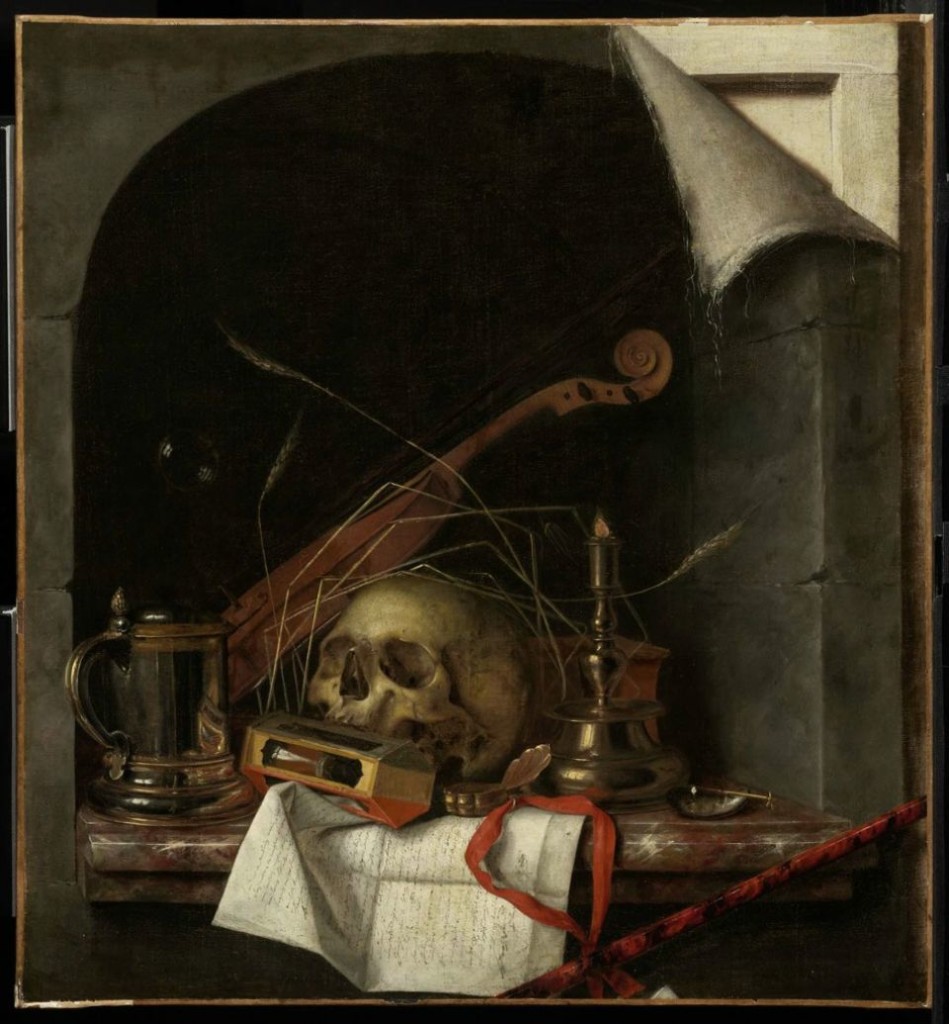 Vanitas Still Life Cornelis Norbertus Gijsbrechts, Flemish, circa 1659-1675 (oil on canvas) Museum of Fine Arts, Boston