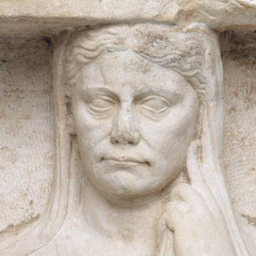 Roman Funerary Monument Close-up